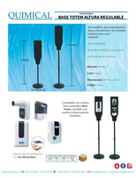 Totem Regulable con Dispensador Automático y Termómetro Non Touch & Temp V1200 | IVA incl.