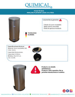 Papelero de Acero Inoxidable Clásico 30 litros - Liquidación - | IVA incl.